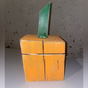 Orange Wood Pumpkin